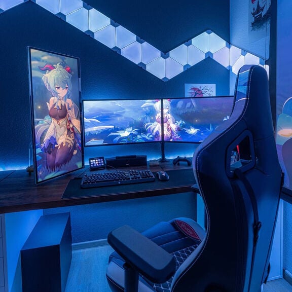 noblechairs - Blue Genshin Impact Setup